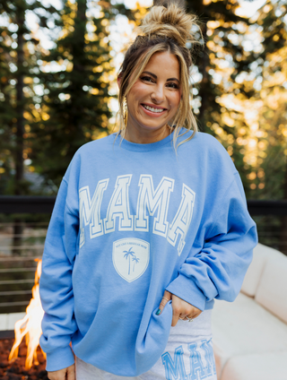 MAMA Blue Crewneck