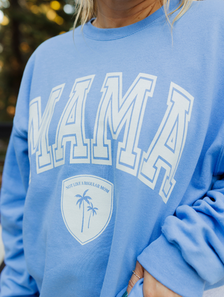 MAMA Blue Crewneck