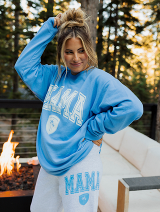 MAMA Blue Crewneck